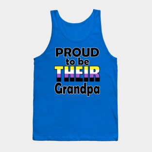 Proud to be THEIR Grandpa (Nonbinary Pride) Tank Top